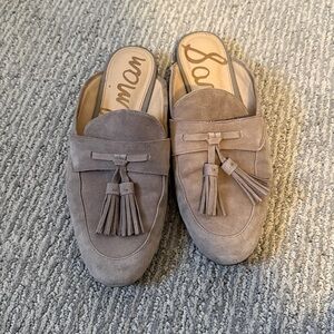 Taupe Suede Slides - 7.5 - Sam Edelman